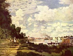 Claude Monet - The marina at Argenteuil 2