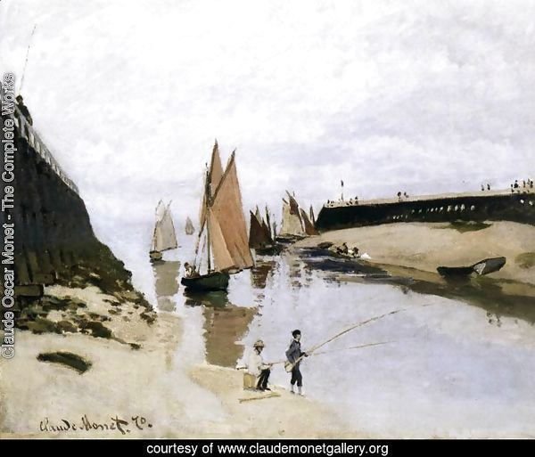 Landing Stage at Trouville, Low Tide