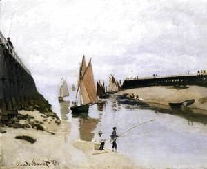 Claude Monet - Landing Stage at Trouville, Low Tide