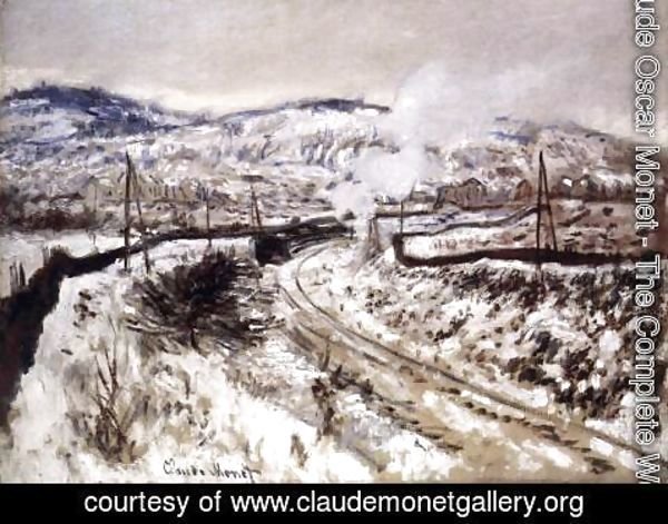 Claude Monet - Train in the Snow at Argenteuil