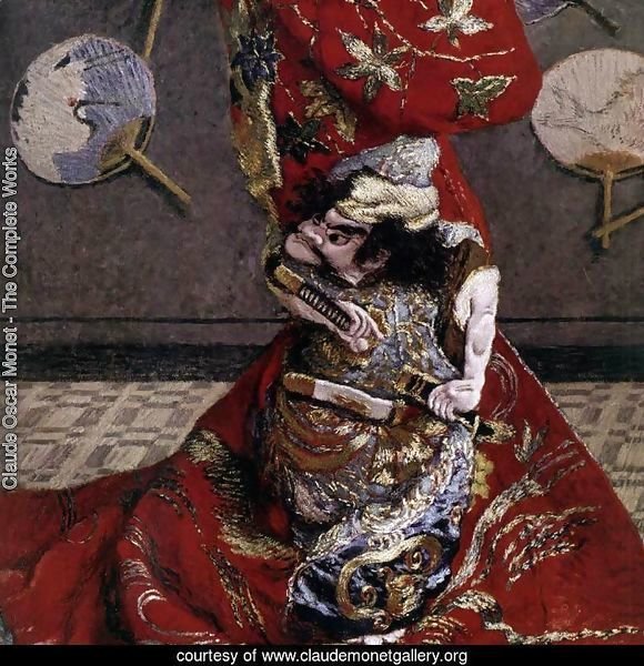 Camille Monet in Japanese Costume (detail)