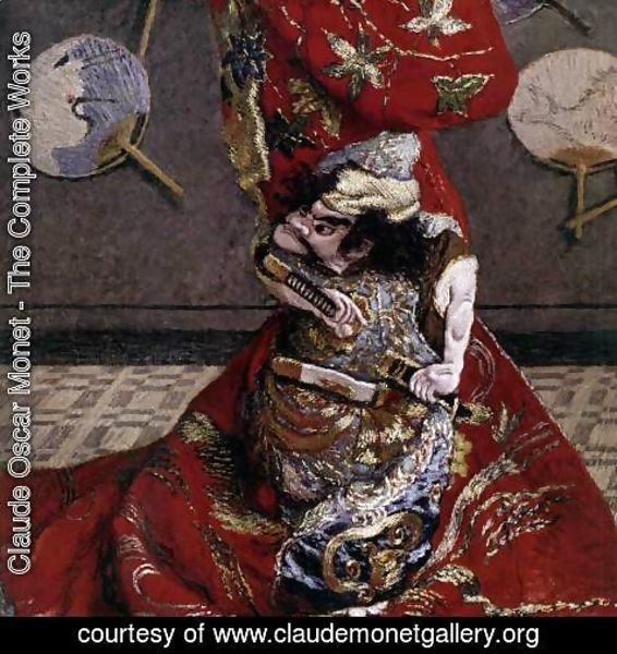 Claude Monet - Camille Monet in Japanese Costume (detail)