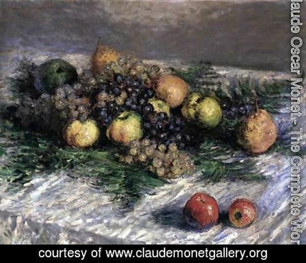 Claude Monet - Still-Life with Pears and Grapes 2