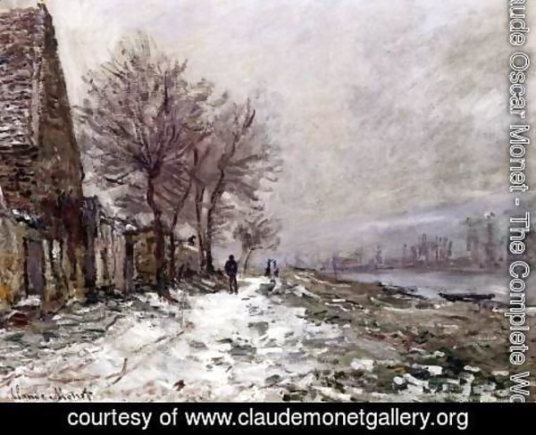 Claude Monet - Lavacourt in Winter
