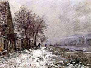 Claude Monet - Lavacourt in Winter