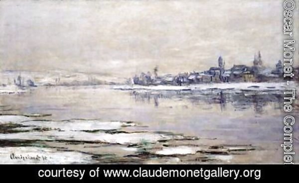 Claude Monet - The Breakup of the Ice at Lavacourt