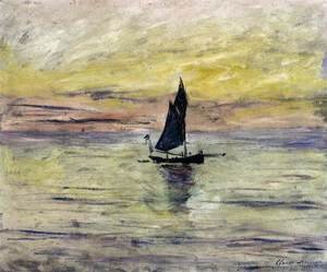 Claude Monet - Yacht, Effect of Evening