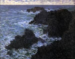 Claude Monet - The Rocks of Belle Ile (Rough Sea)