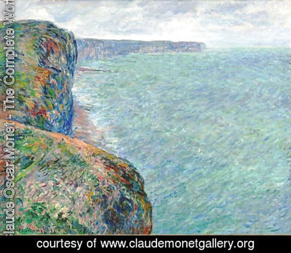 Claude Monet - The Sea Seen from the Cliffs of Fecamp