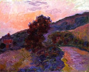 Claude Monet - Sunset at Giverny