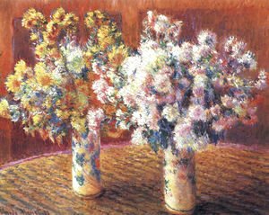 Two Vases with Chrysanthems