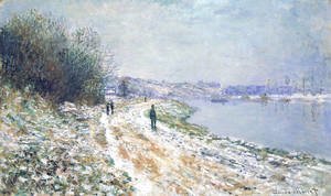 Claude Monet - The Tow Path at Argenteuil, Winter