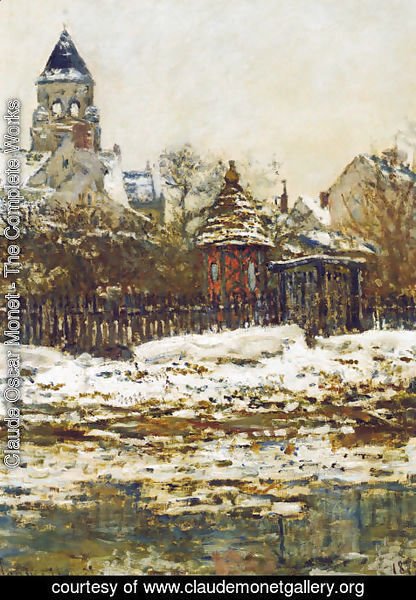Claude Monet - Vetheuil, The Church  in Winter