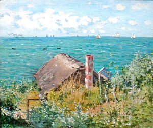 Claude Monet - The Cabin at Saint-Adresse