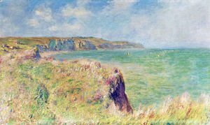 Claude Monet - Edge of the Cliff at Pourville 2