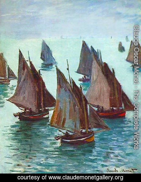 Claude Monet - Fishing Boats, Calm Sea