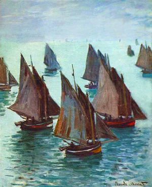 Claude Monet - Fishing Boats, Calm Sea