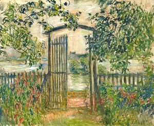 Claude Monet - The Garden Gate at Vetheuil