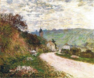 Claude Monet - The Route a Vetheuil
