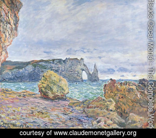 Claude Monet - Etretat, the Beach and the Porte d'Aval