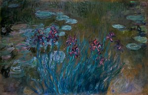 Claude Monet - Irises and Water-Lilies