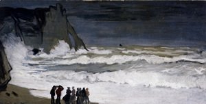 Claude Monet - Rough Sea at Etretat 3