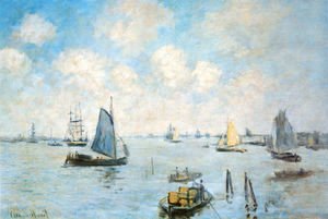Claude Monet - The Sea at Amsterdam