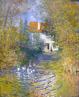Claude Monet - Geese in the creek