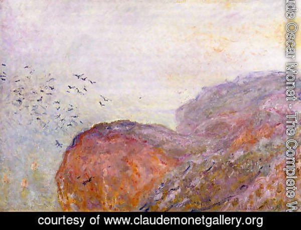Claude Monet - A Cliff Near Dieppe