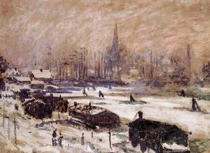 Claude Monet - Amsterdam In The Snow