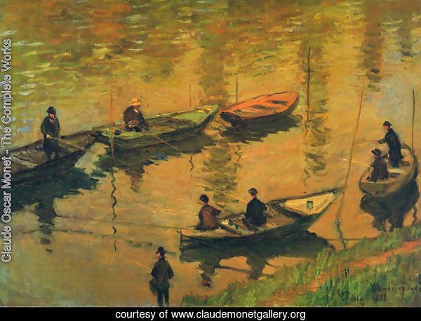 Anglers On The Seine At Poissy