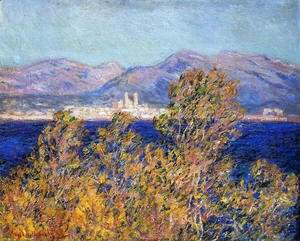 Claude Monet - Antibes Seen From The Cape  Mistral Wind