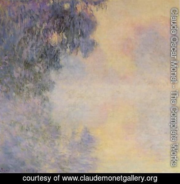 Claude Monet - Arm Of The Seine Near Giverny In The Fog