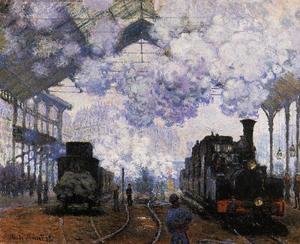 Claude Monet - Arrival At Saint Lazare Station
