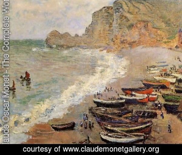 Claude Monet - Beach At Etretat