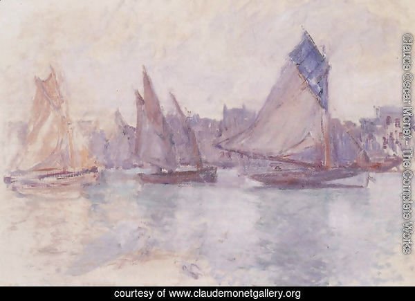 Boats In The Port Of Le Havre