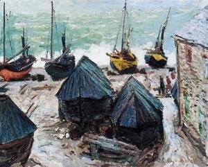 Claude Monet - Boats On The Beach At Etretat2
