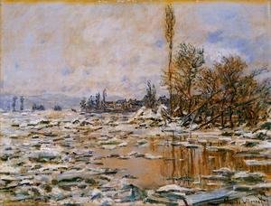 Claude Monet - Breakup Of The Ice  Lavacourt