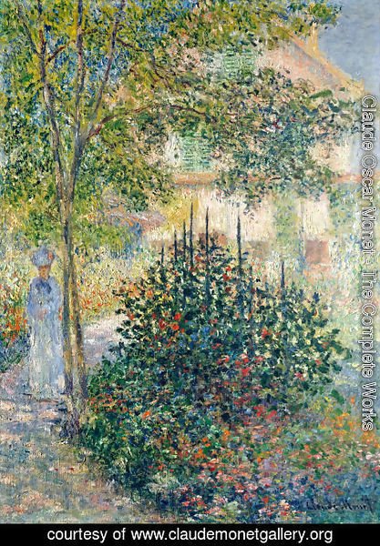 Claude Monet - Camille Monet In The Garden At The House In Argenteuil
