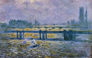 Claude Monet - Charing Cross Bridge  Reflections On The Thames