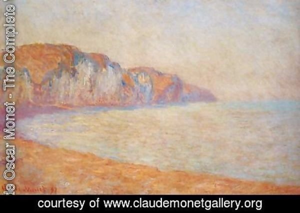 Claude Monet - Cliff At Pourville In The Morning