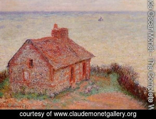 Claude Monet - Customs House  Rose Effect