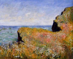 Claude Monet - Edge Of The Cliff  At Pourville