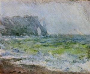 Claude Monet - Etretat In The Rain