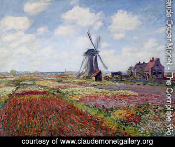 Claude Monet - Field Of Tulips In Holland