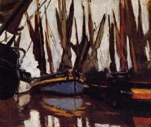 Claude Monet - Fishing Boats (study)