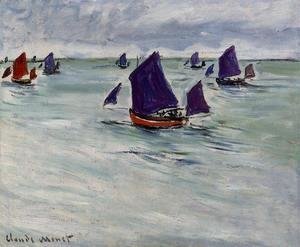 Claude Monet - Fishing Boats Off Pourville