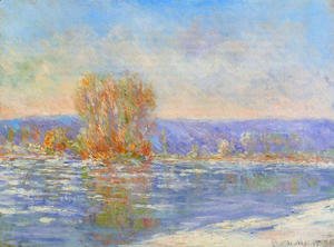 Claude Monet - Floating Ice Near Bennecourt