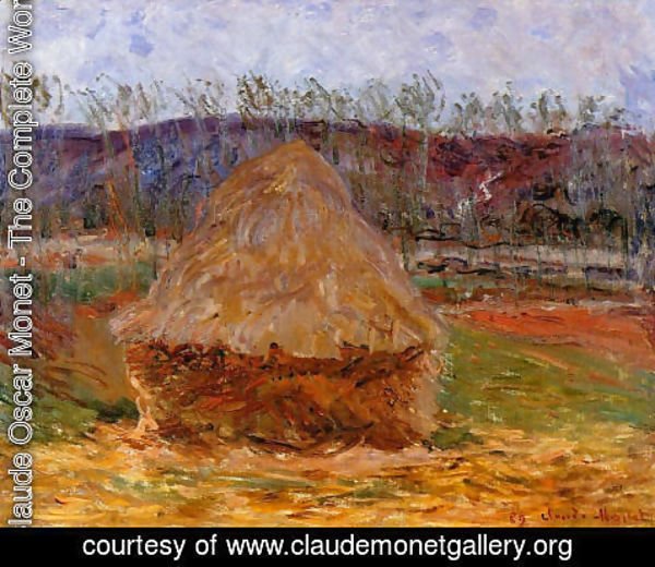 Claude Monet - Grainstack At Giverny