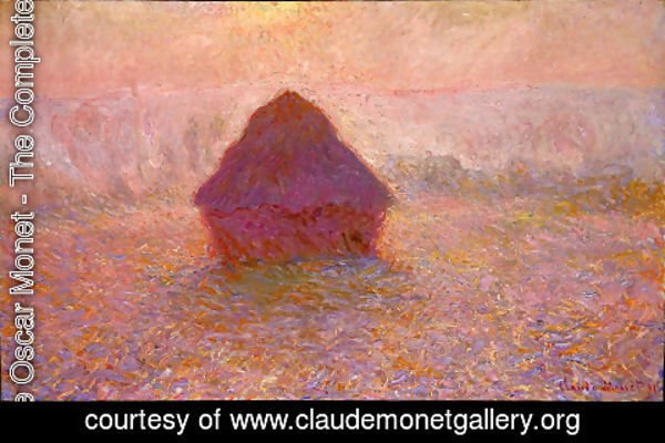 Claude Monet - Grainstack  Sun In The Mist